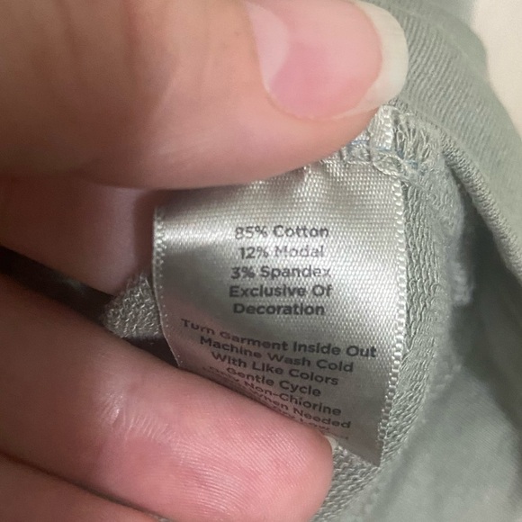 Talbots EUC size S sage green patch cargo pocket hooded zip up jacket - Picture 3 of 5